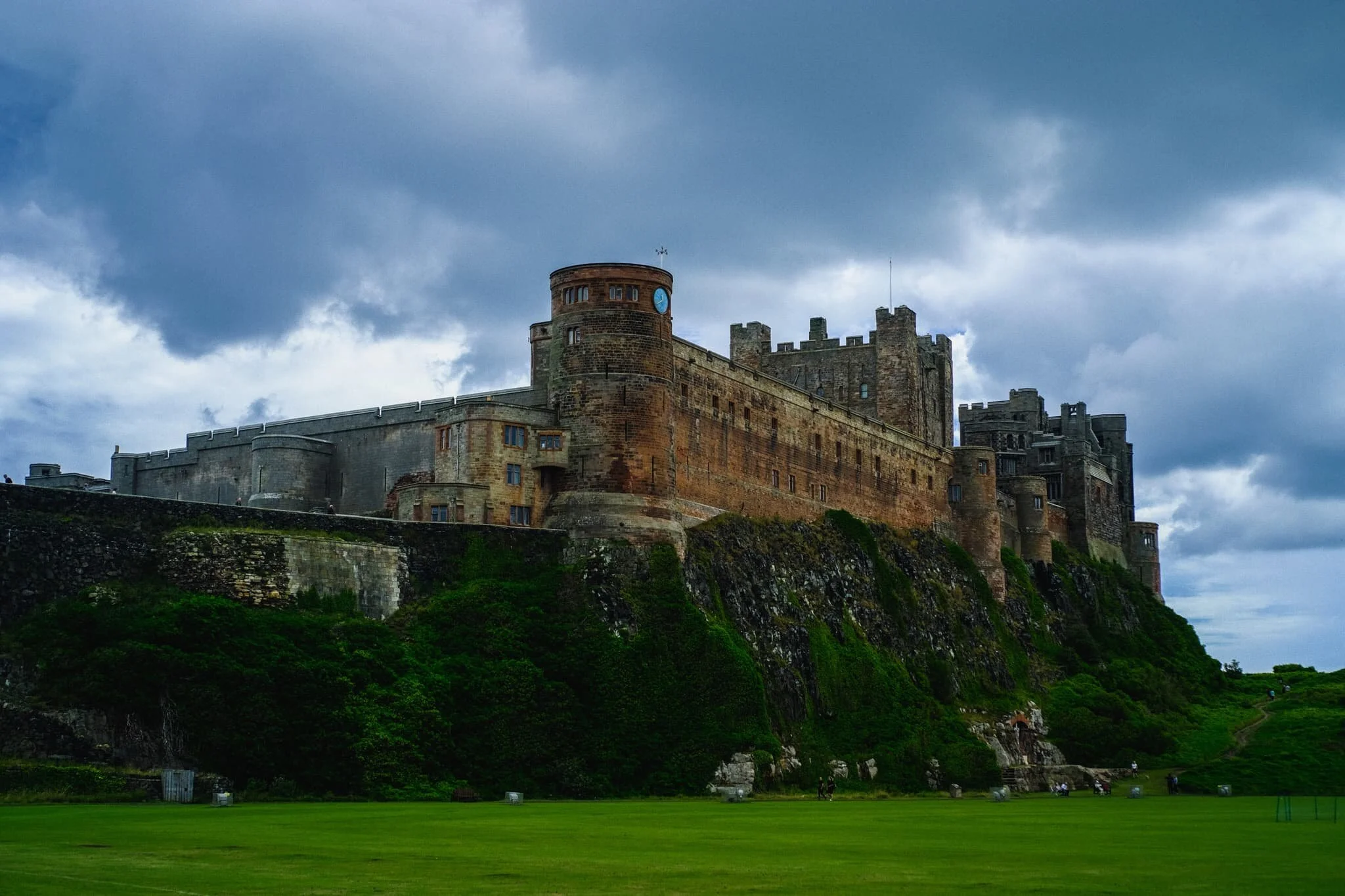 The approaching storm made for some dramatic clouds above Bamburgh Castle, though.