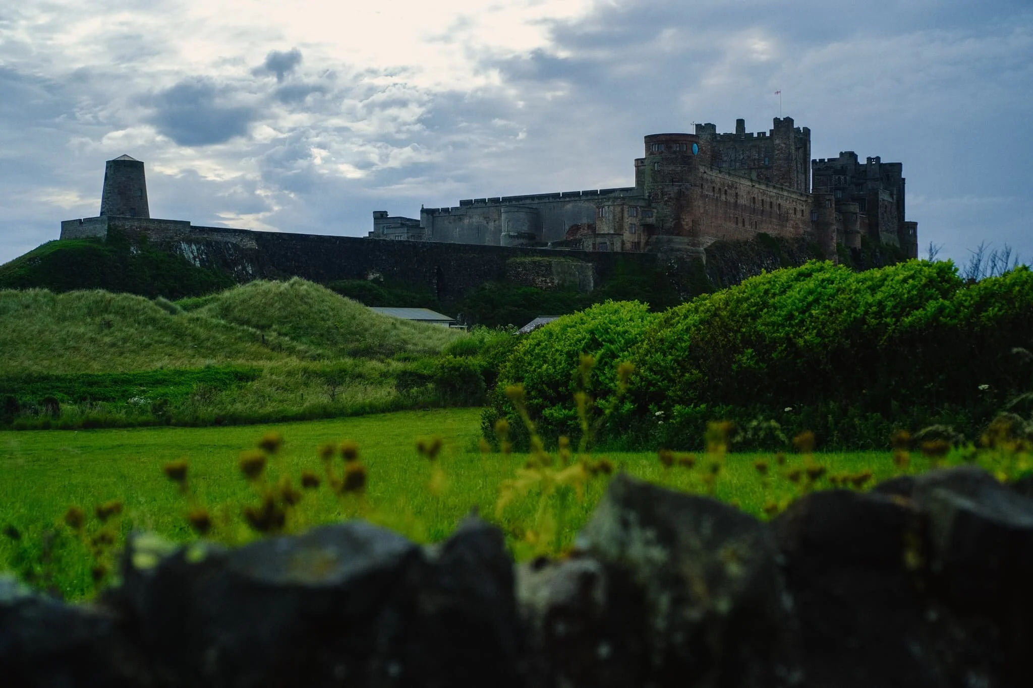 The grounds around Bamburgh Castle were looking particularly lush and verdant.
