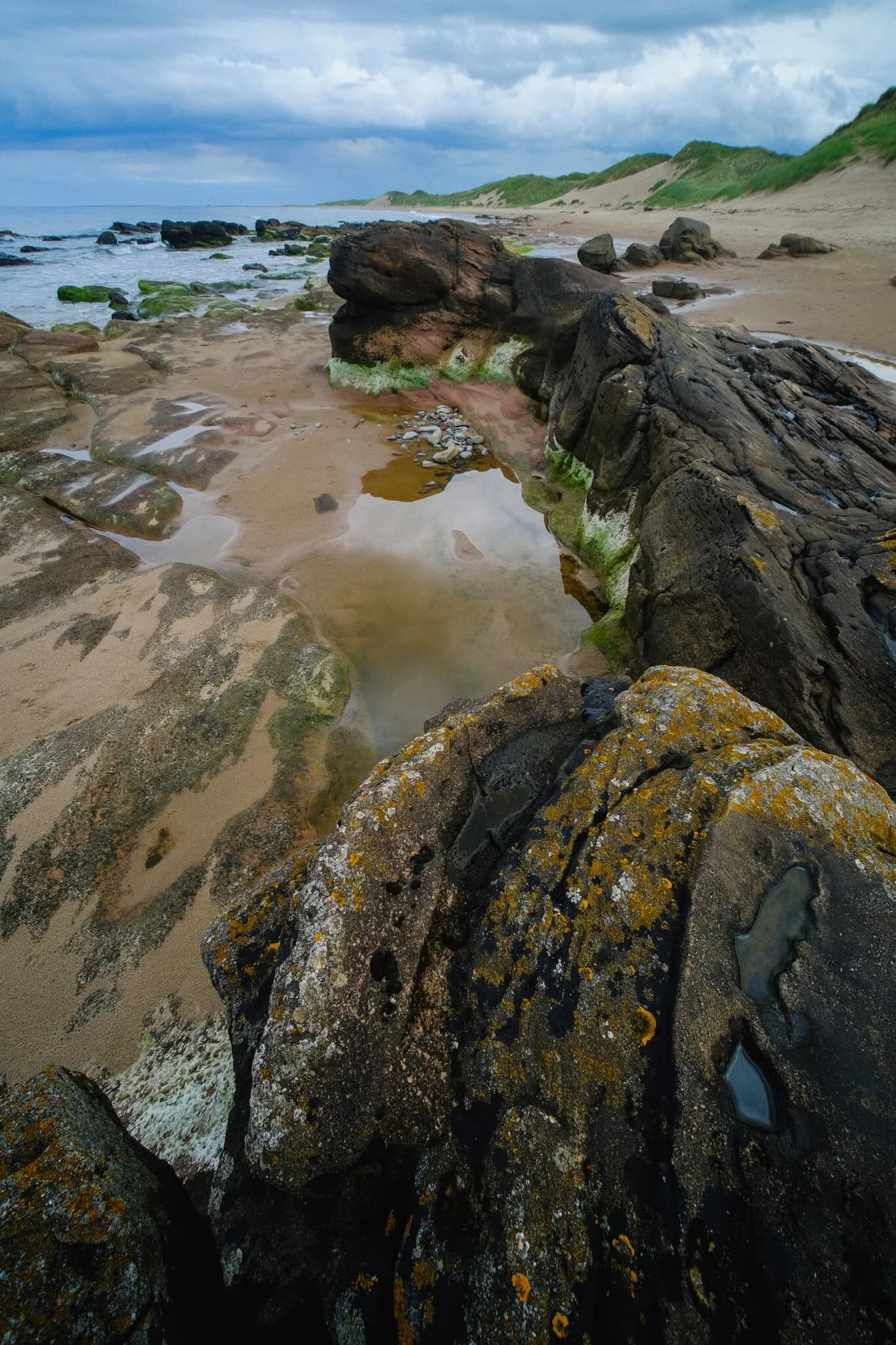 I managed to climb on top of some of the higher rocks to grab this more unusual curving shape, accentuated courtesy of my 9mm lens.