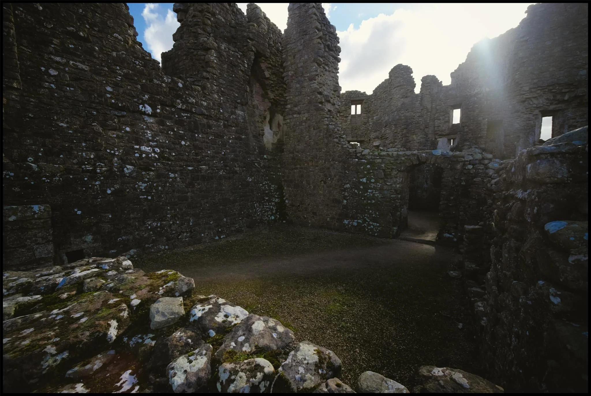  Once in the grounds of the ruins, it was time to don my ultra-wide lens for some vast compositions of the castle. 