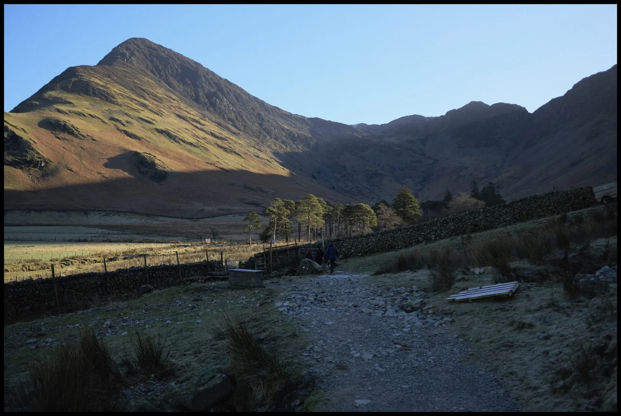  The point where we turn away from Fleetwith Pike, towards Buttermere&rsquo;s northeastern side. 