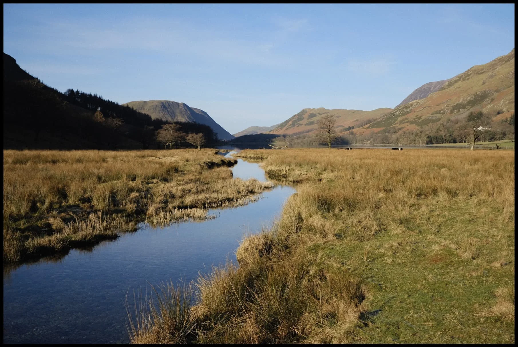  The outflow of Warnscales Beck, looking back towards the Crummock Water fells.  