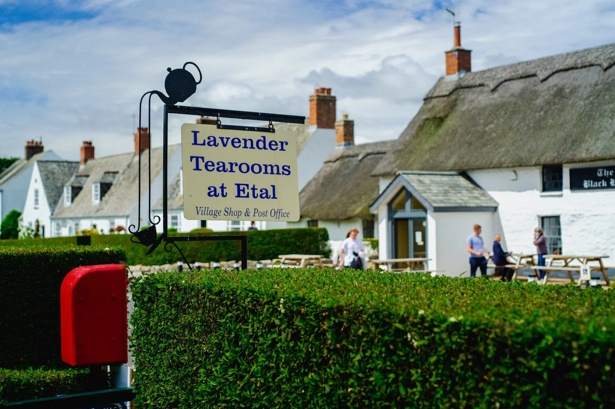  We paused for lunch at Etal&rsquo;s tearooms, enjoying the peace and all the little birds flitting about. A perfect Summer&rsquo;s day in England. 