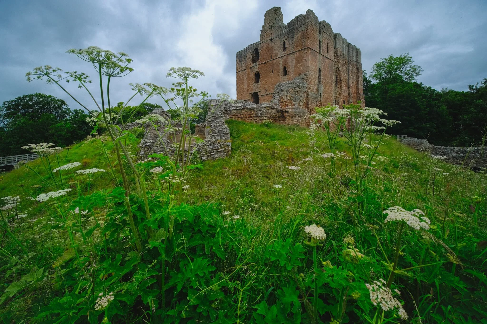  First stop, Norham Castle! The original tower known as the Great Tower, which is largely what&rsquo;s left of the castle, was founded by Ranulf Flambard, Bishop of Durham, between 1099 and 1128 AD. It was built to protect the bishopric of Northumberland from the Scots. 