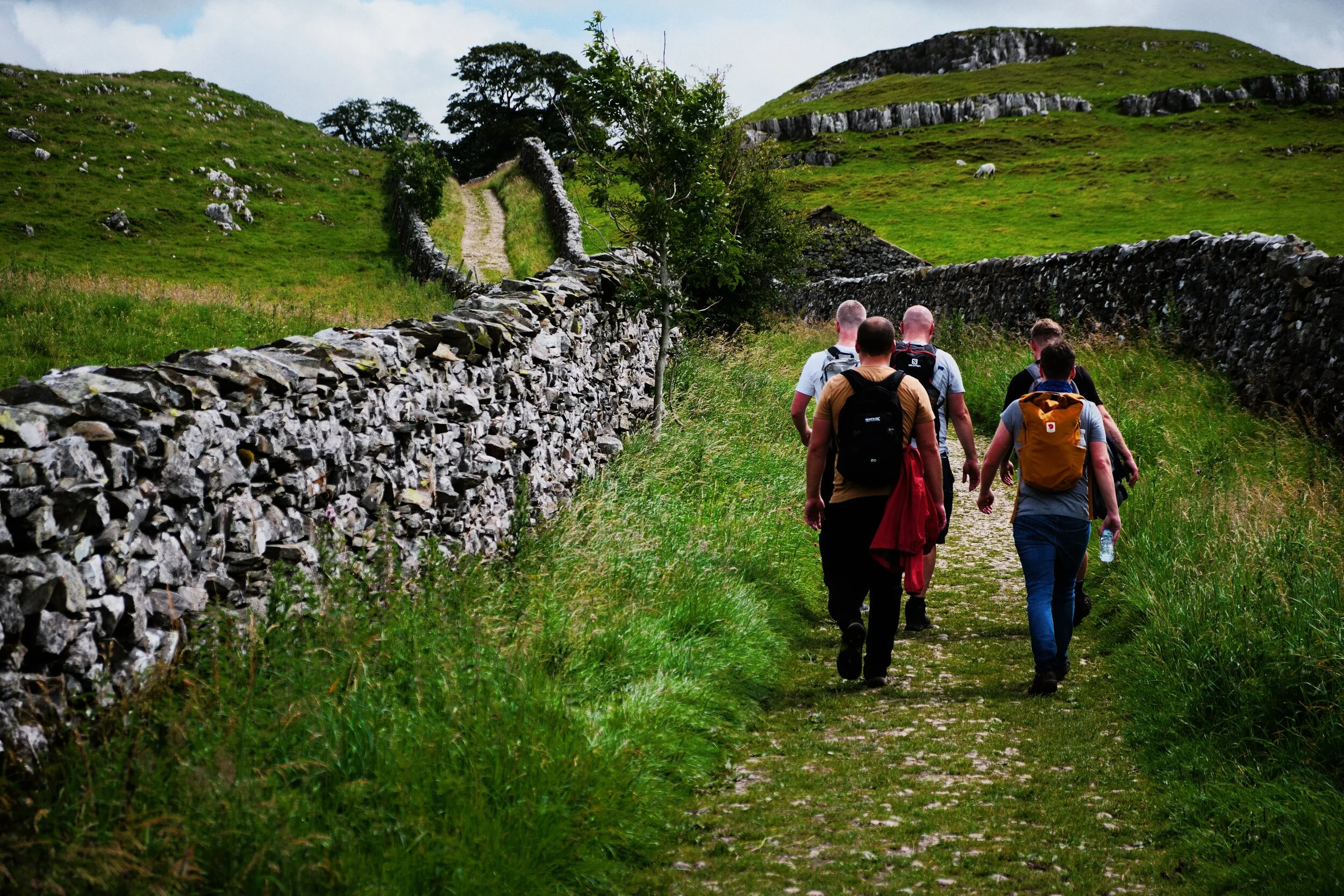 We weren’t the only ones on this hike, and there were plenty of groups—families and friends—hiking up the Pennine Bridleway to see the falls.