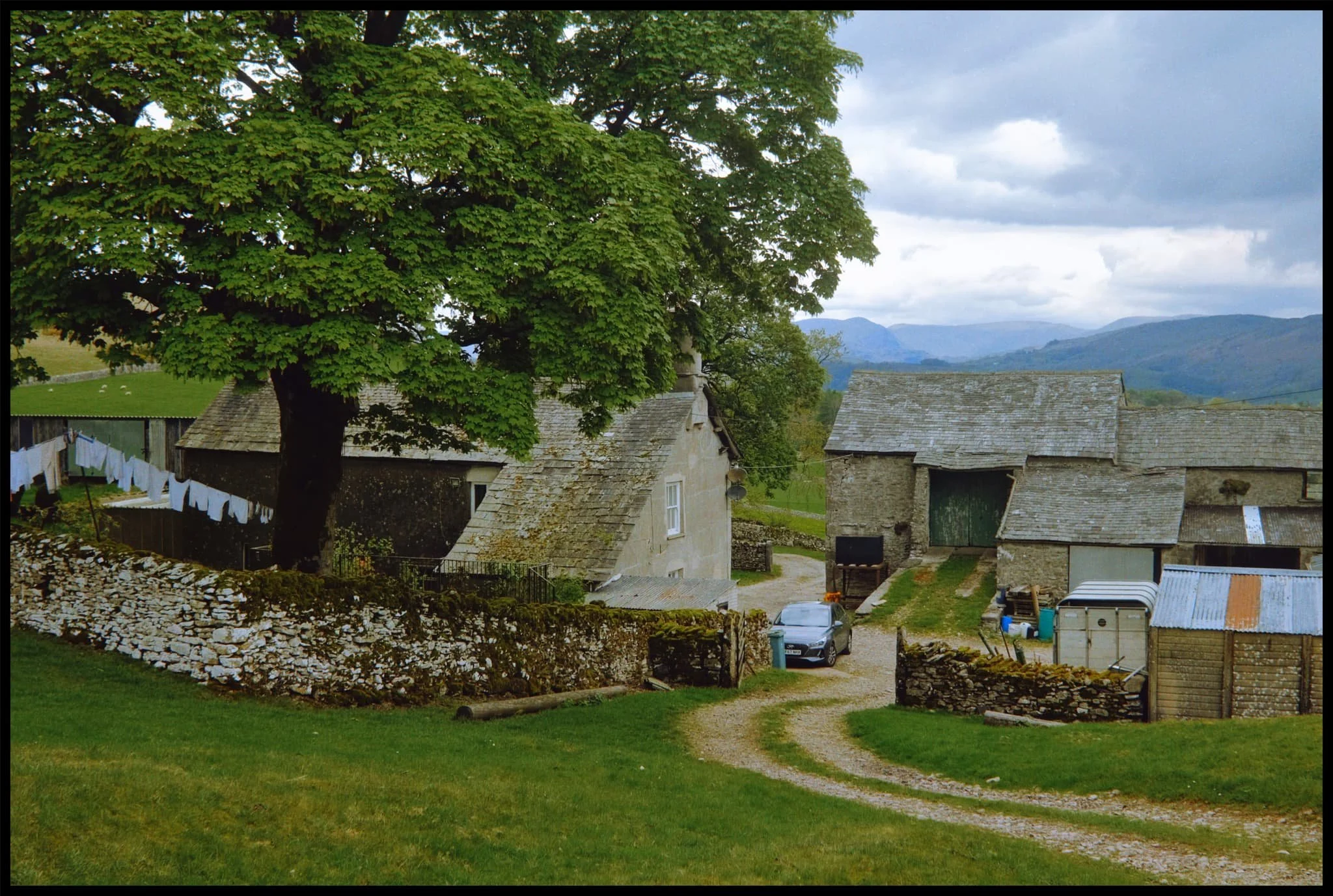  For the route back to Kendal we elected to turn off at Plumgarths through Helsfell Farm, across the main road and ultimately through Kendal Quarry back into the town. I couldn&rsquo;t resist this almost timeless scene. 