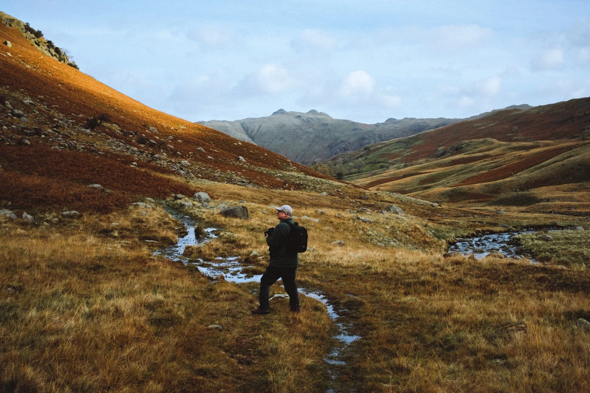  Dad, enjoying the light play above us. 