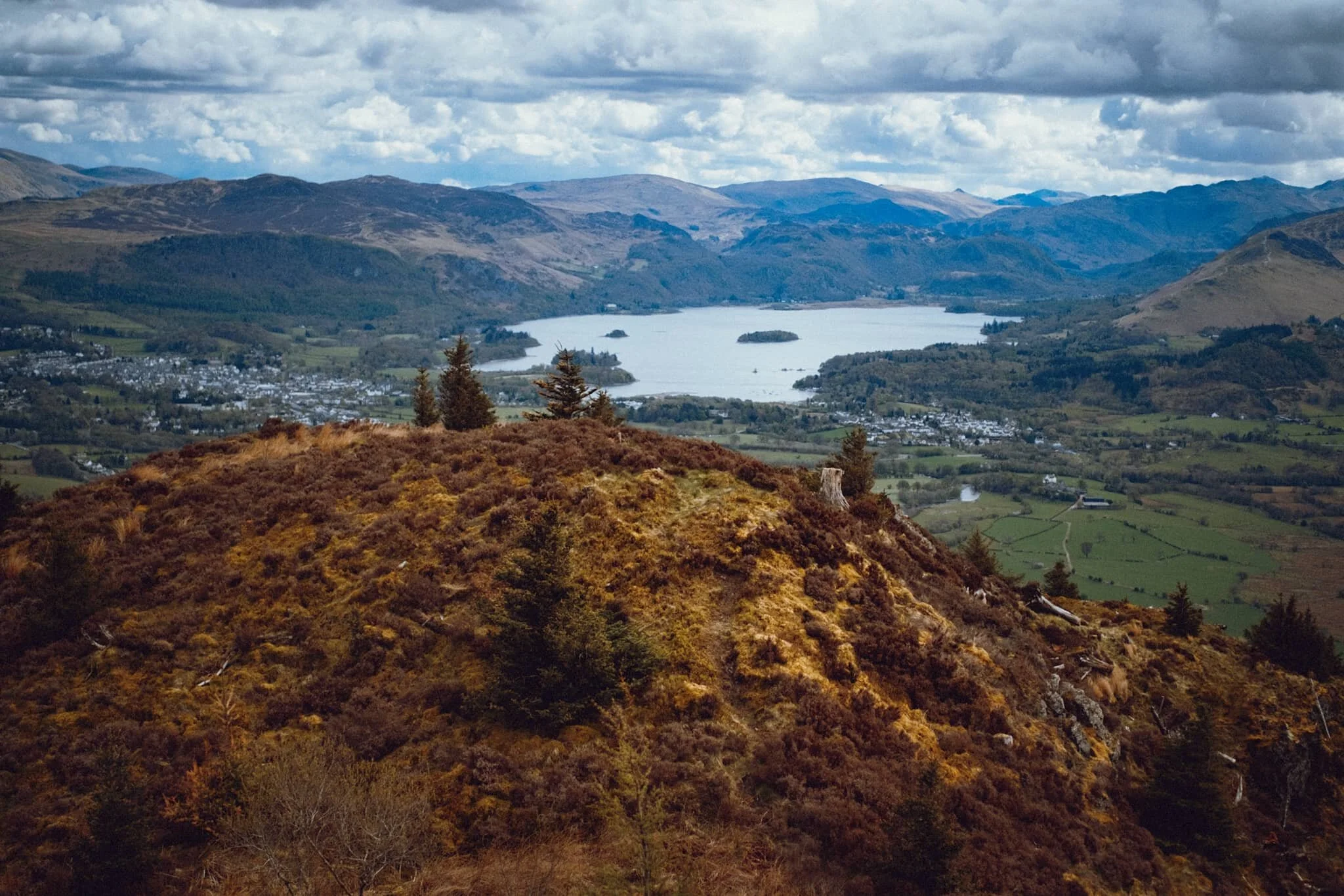 And we reach the summit. Some of the best views of the Northern Lake District I’ve ever seen.