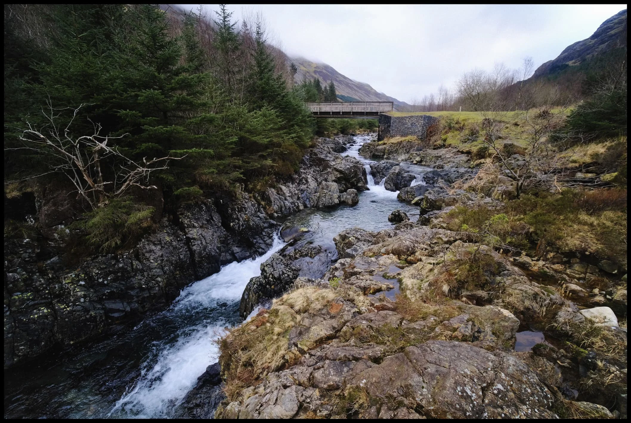  We crossed the Liza via Middle Bridge, and took the official Liza Trail back towards the foot of Ennerdale. But not without another look back at the crystal clear river and its falls. 