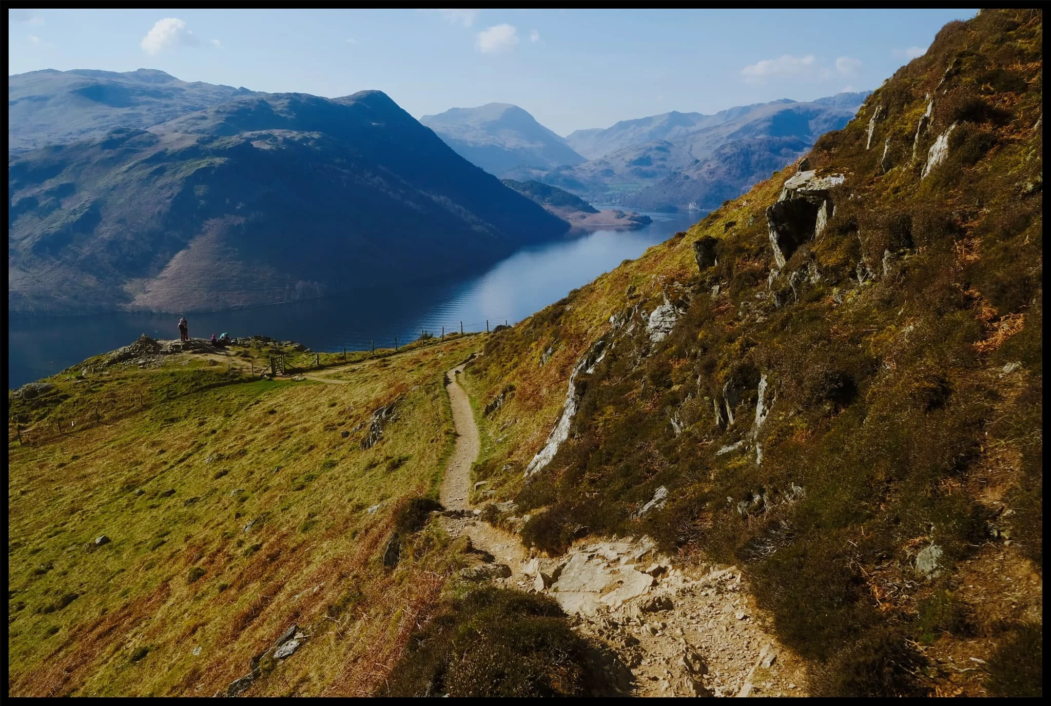  And there it is. In my view, one of the grandest views in all of the Lake District. Ullswater and the Helvellyn fells. 