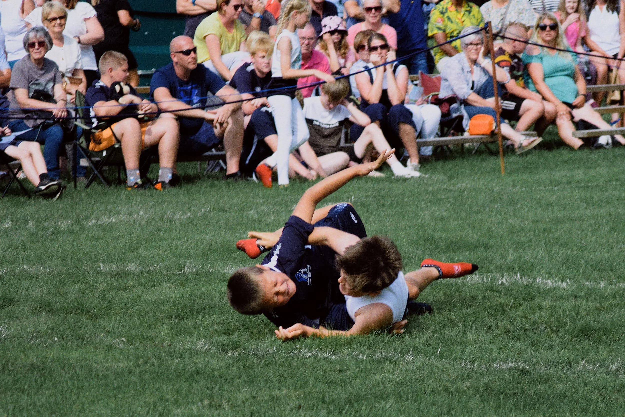  There were a few hard falls taken by various wrestlers. All handled it well. 