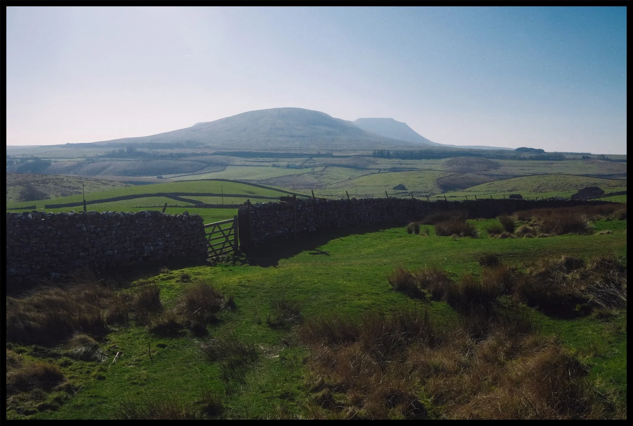  We skirted around the town of Hawes and hopped onto Blea Moor Road, which ultimately takes you to Ingleton and back onto the A65. Views of the magnificent fell Ingleborough entice you all the way along the road. 