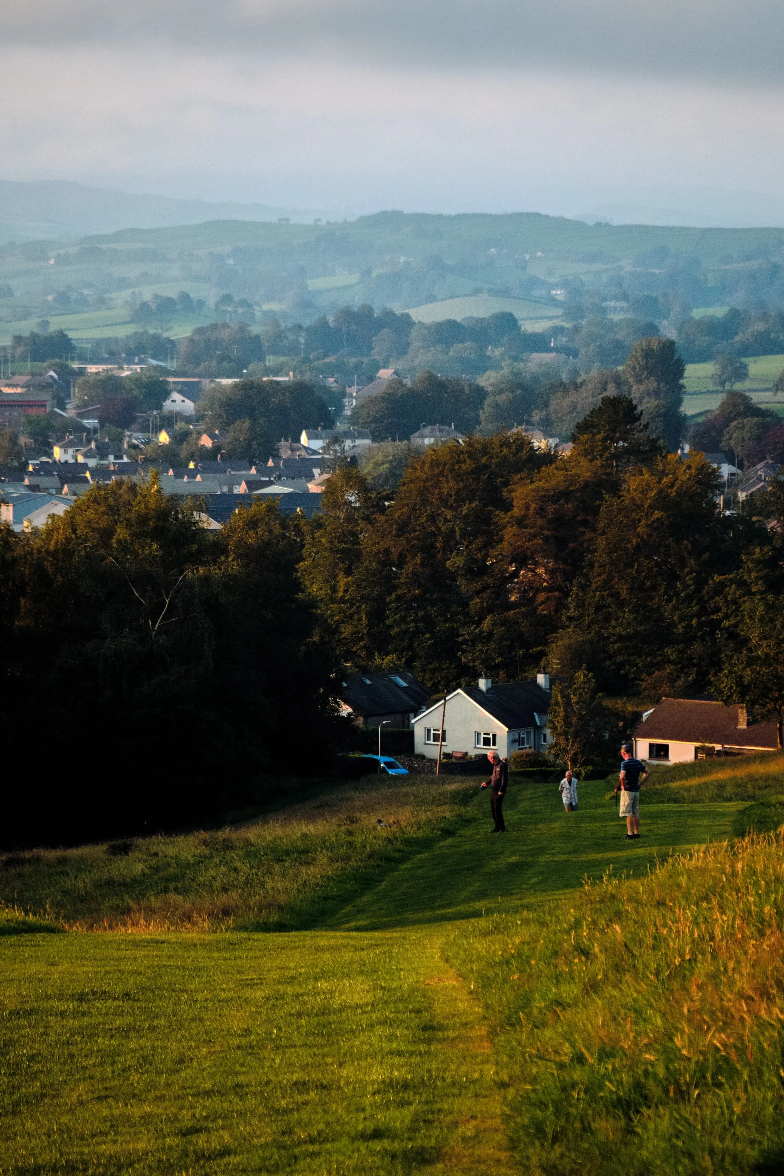 The views start to open up as we climb Kendal Castle hill.