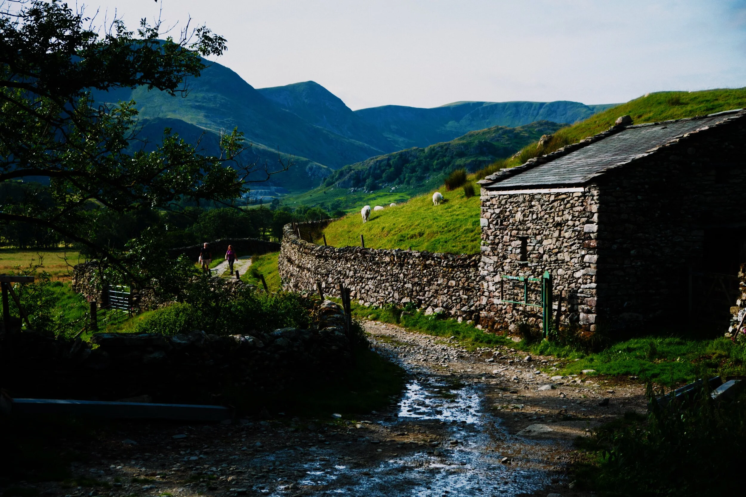 Our first glimpse at the Kentmere Horseshoe fells and their striking profile.