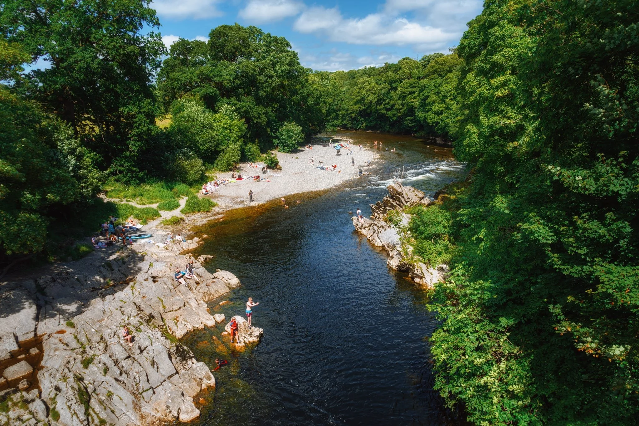 From Devil&rsquo;s Bridge, people swim and play in the river, and picnic on the rocks. What better way to enjoy a gorgeous summer&rsquo;s day? 