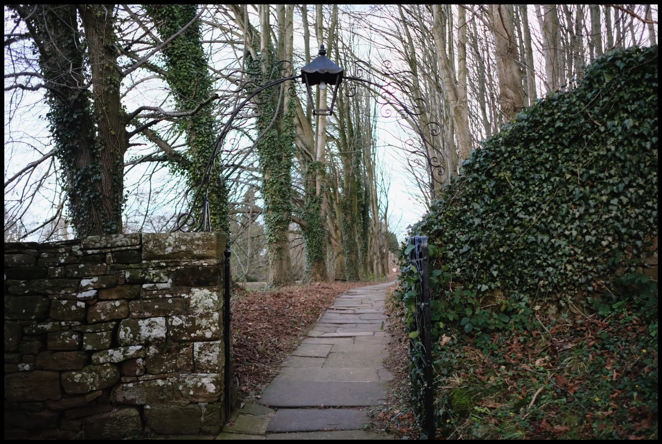  Love the wrought iron works around the churchyard. 