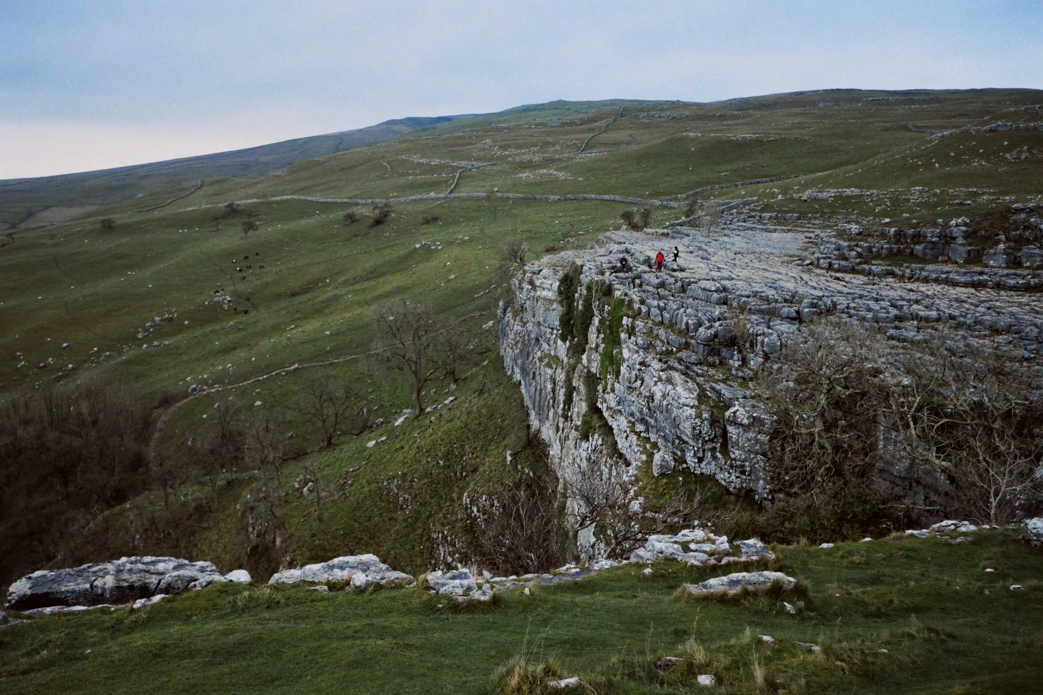This shot really shows the sheer drop down from Malham Cove’s sheer southern face. Be careful there, people.