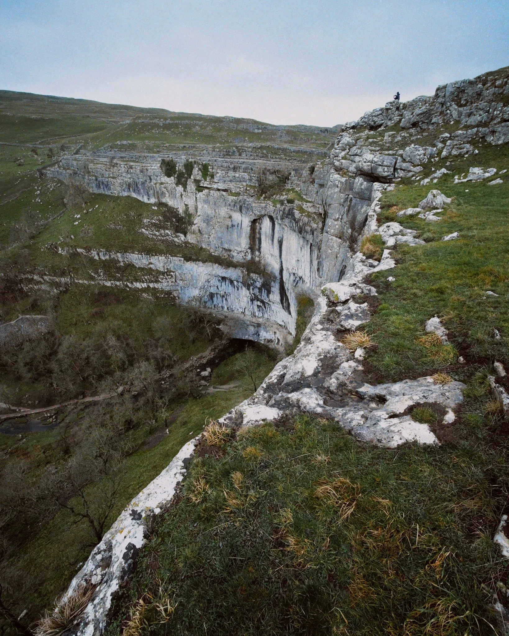 Plenty of people also enjoying the immense views that can be enjoyed from all aspects of Malham Cove.