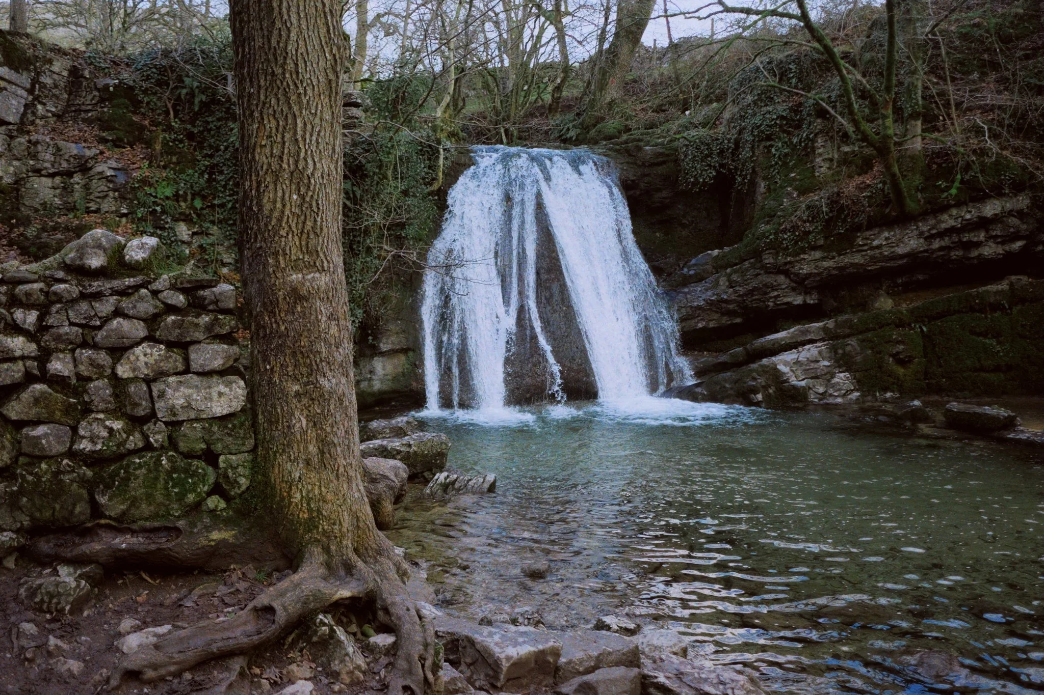 The beautiful Janet’s Foss, with its aquamarine plunge pool.