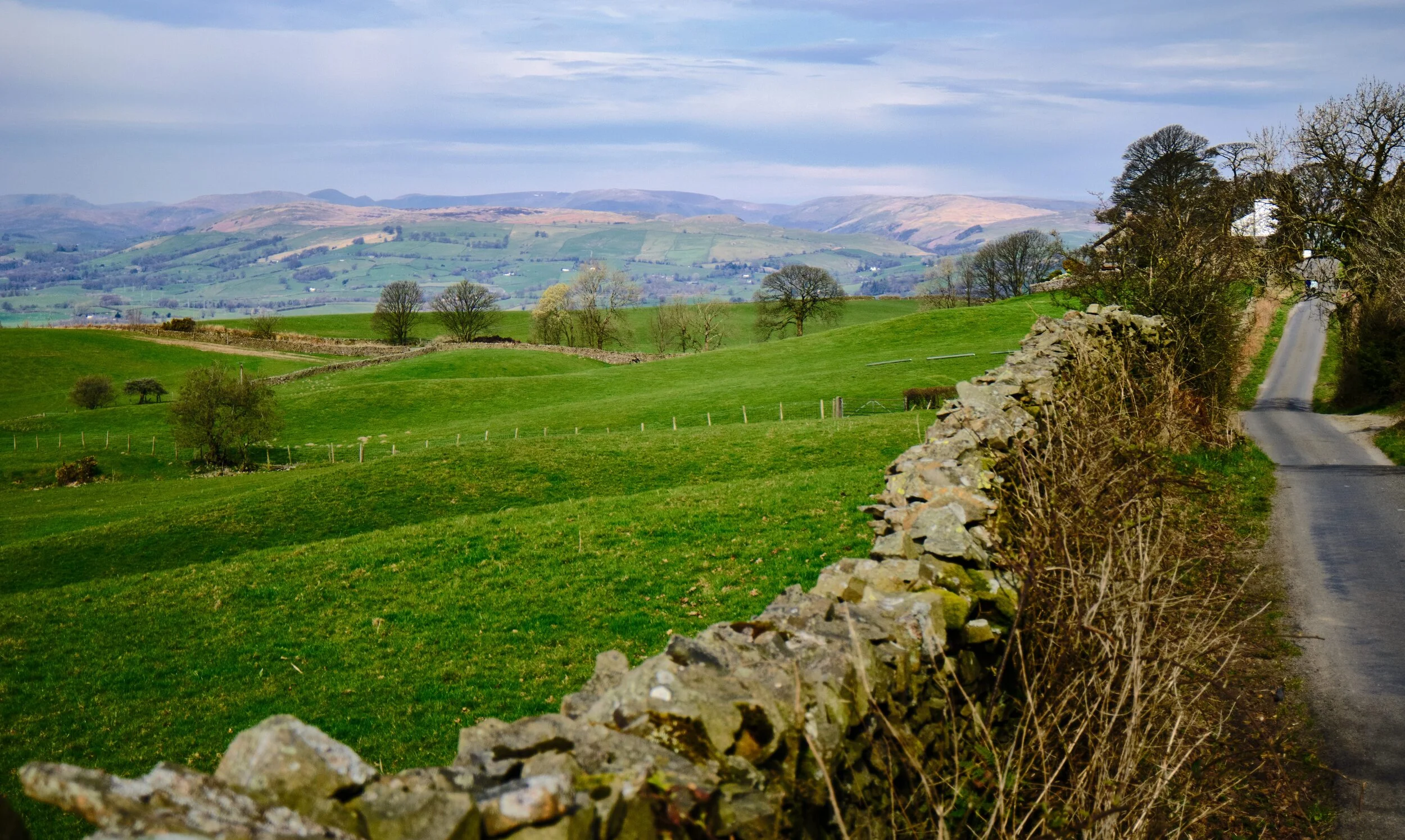 Cracking views from Paddy Lane, above Kendal.