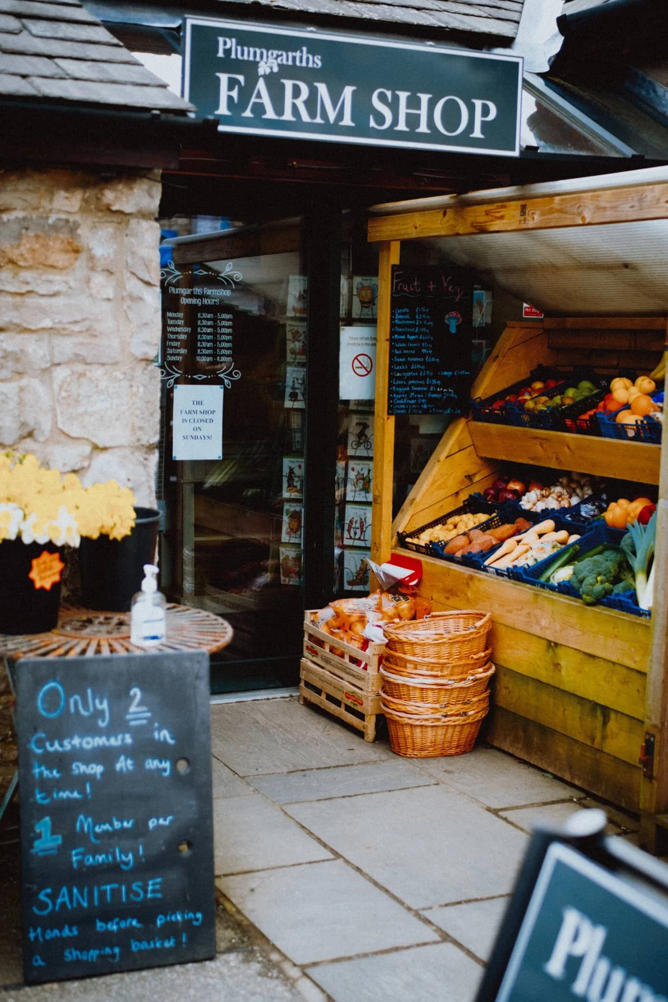 Lisabet nipped inside whilst I waited. We’re fortunate to be able to afford, and have access to, local produce here in Cumbria.