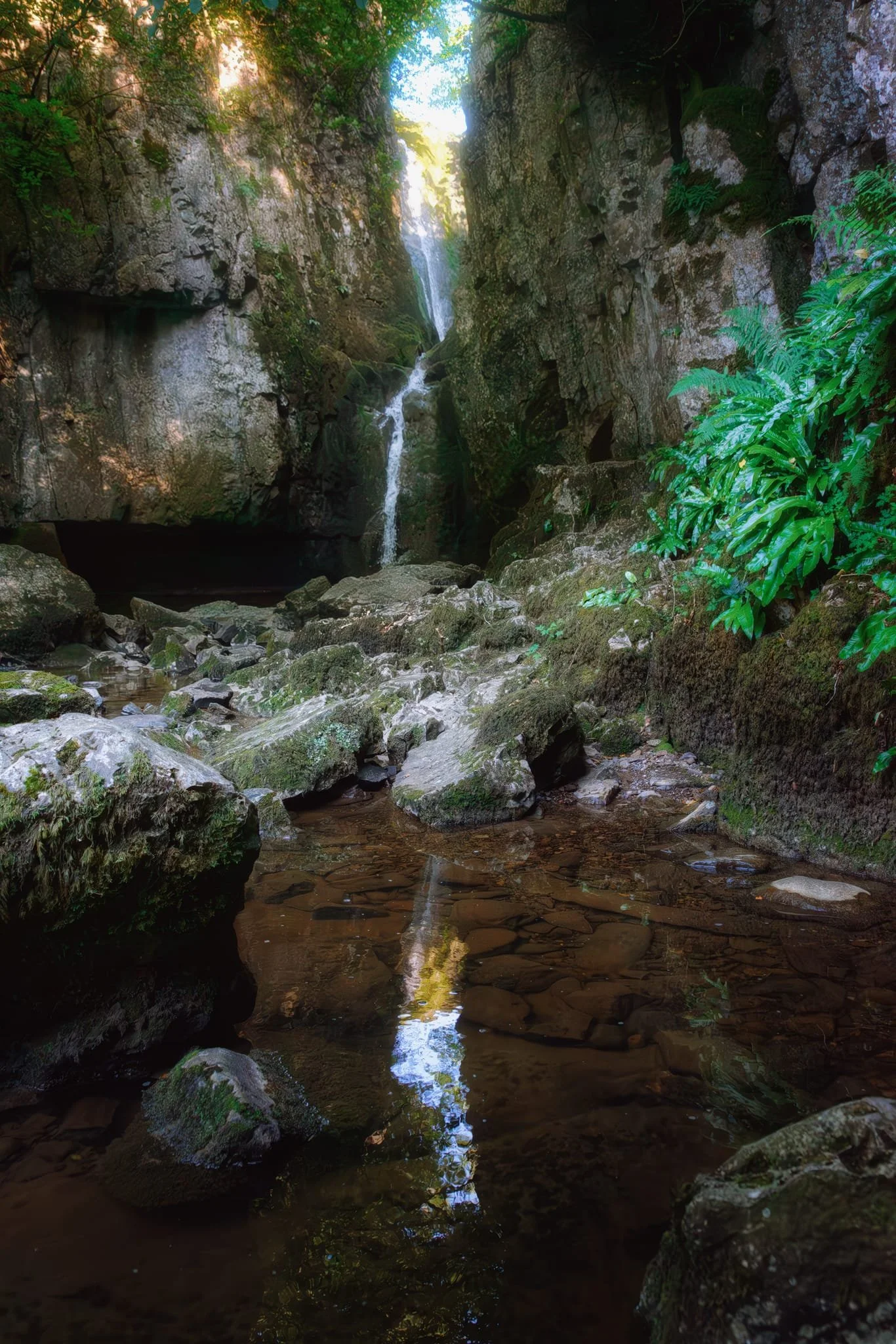 Even though water levels were low, Catrigg Force and its setting is always an impressive sight. 