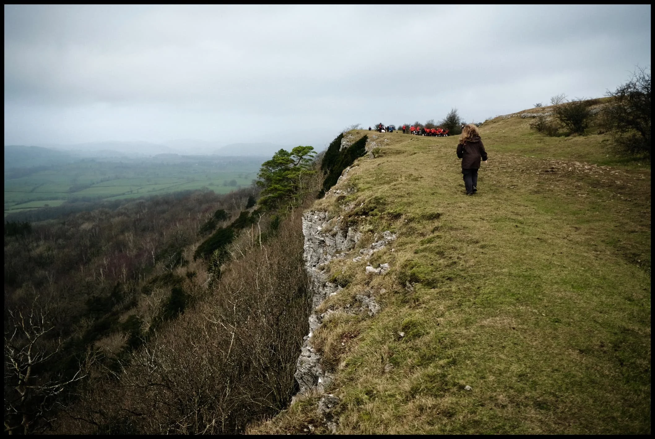  Our ears prick up at a more unfamiliar sound near the Scout Scar summit. Was that… drumming? 