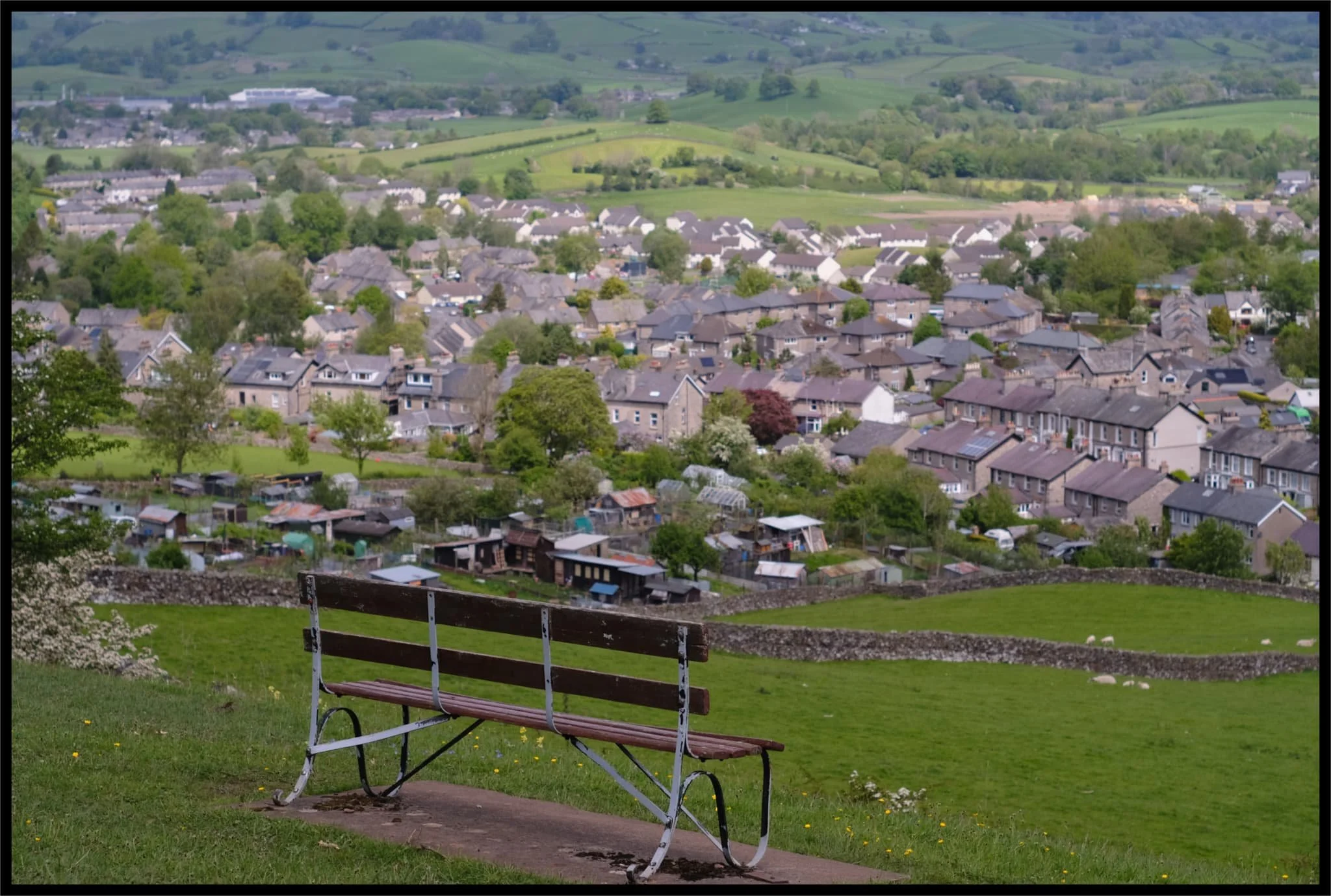  This bench signals our way back down the fellside. 