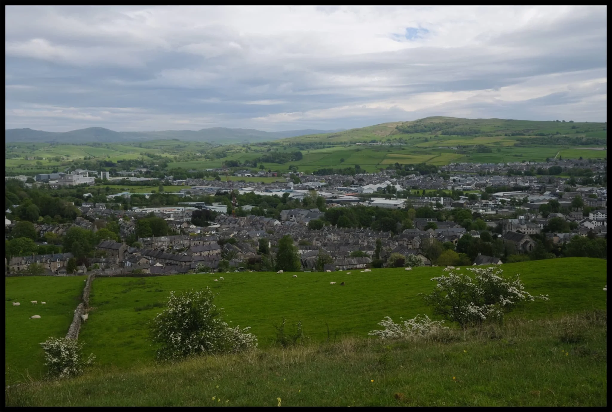  Fantastic cloud formations were building above Benson Knott, which sits above the town. 