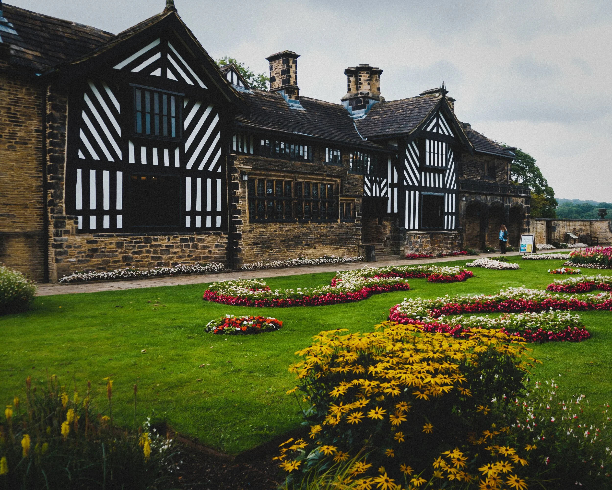 Not long after taking charge of the property and estate, Anne Lister hired landscaper Samuel Gray in 1830 to make dramatic improvements to the house and gardens. Now in public ownership, the gardens around the house have been lovingly restored. Despite 600 years of changes and improvements the Tudor-era half-timbered frontage remains its most iconic feature.