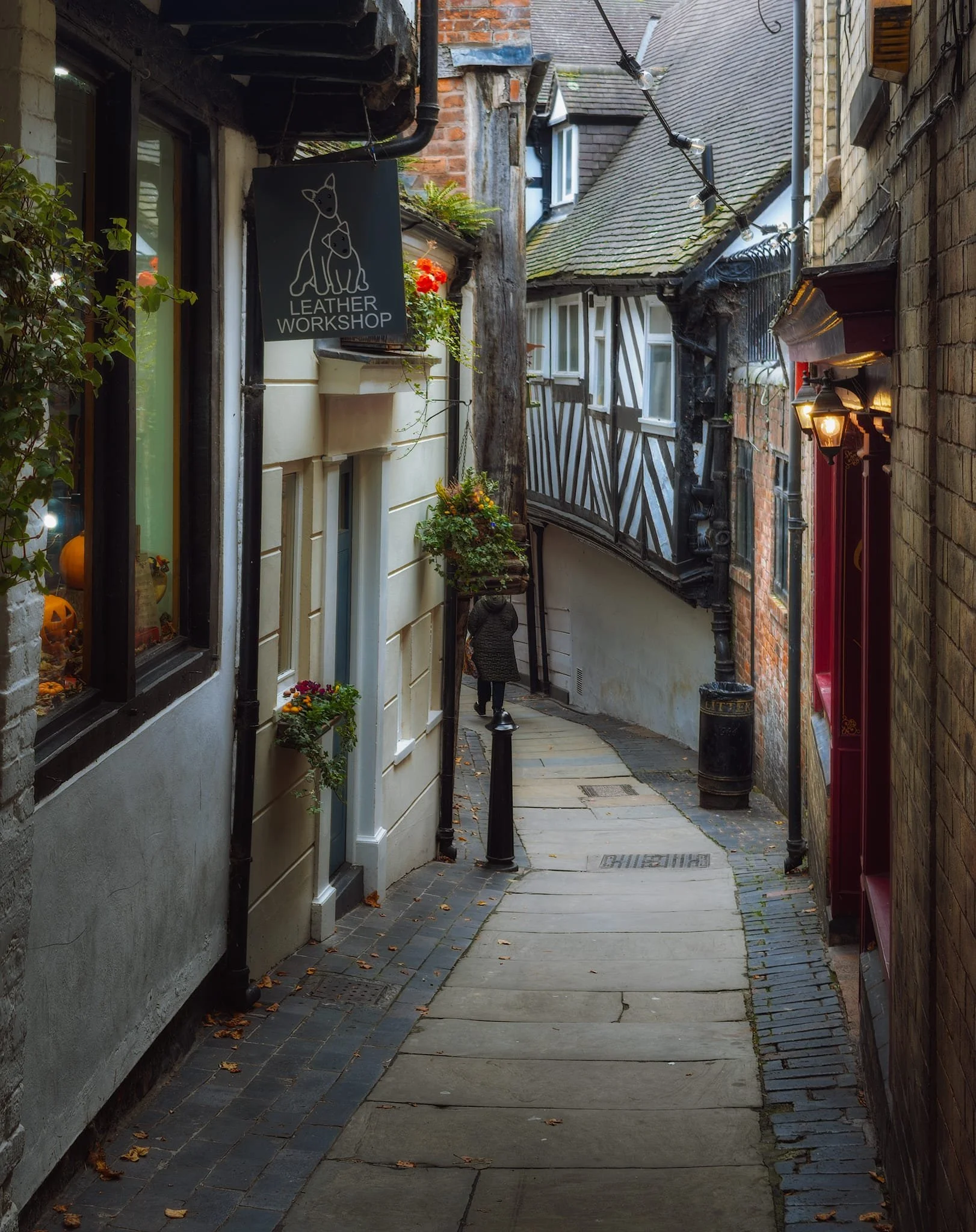 This is “Grope Lane”. Some medieval towns and cities in England have such a named lane, alternative names being “Gropecunt Lane”. Yeah.