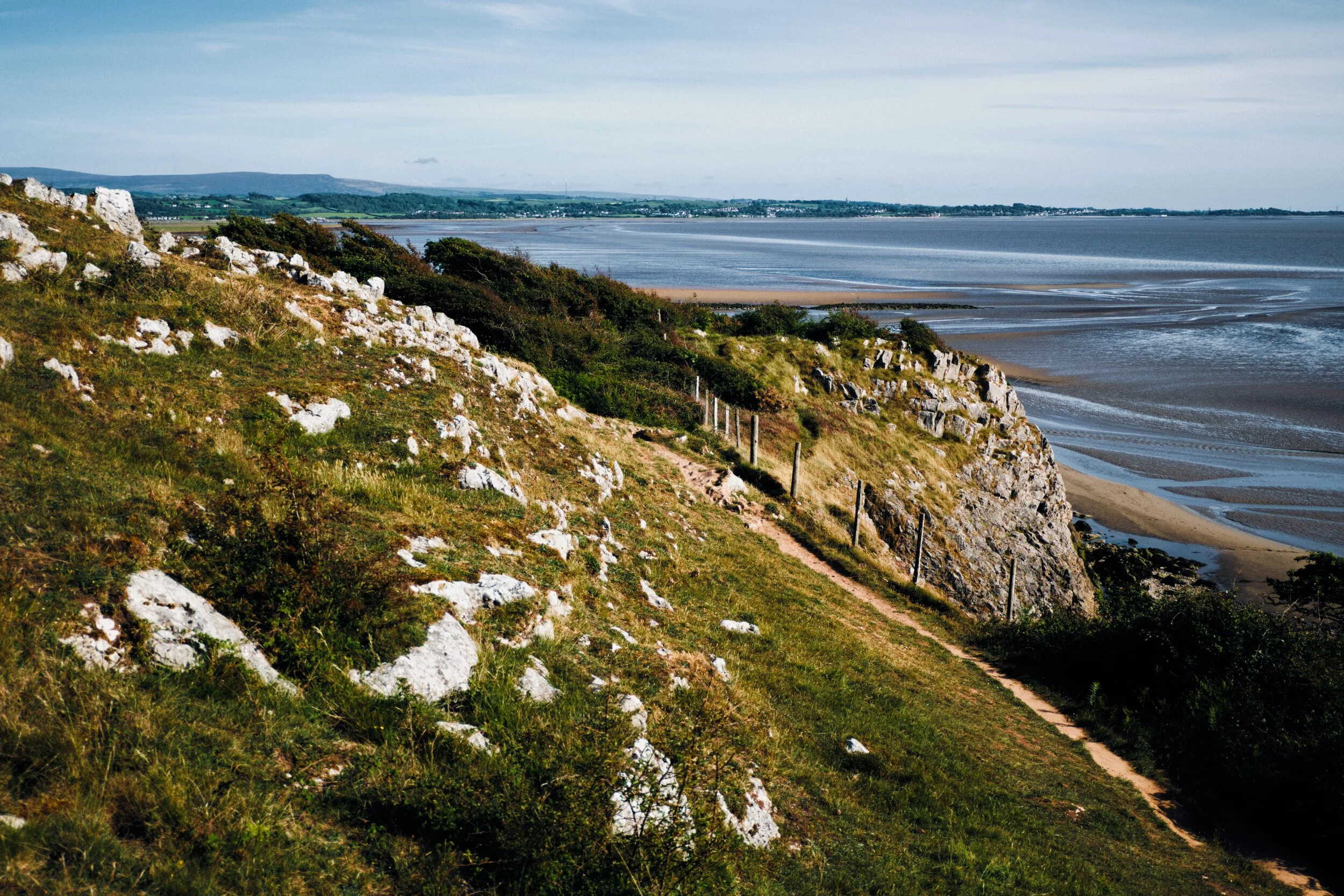 Looking across Morecambe Bay towards Morecambe and Heysham. It’s from this sort of vantage point that you realise how expansive Morecambe Bay really is (it is, in fact, the largest expanse of intertidal mudflats and sand in the UK, around 120 sq mi).