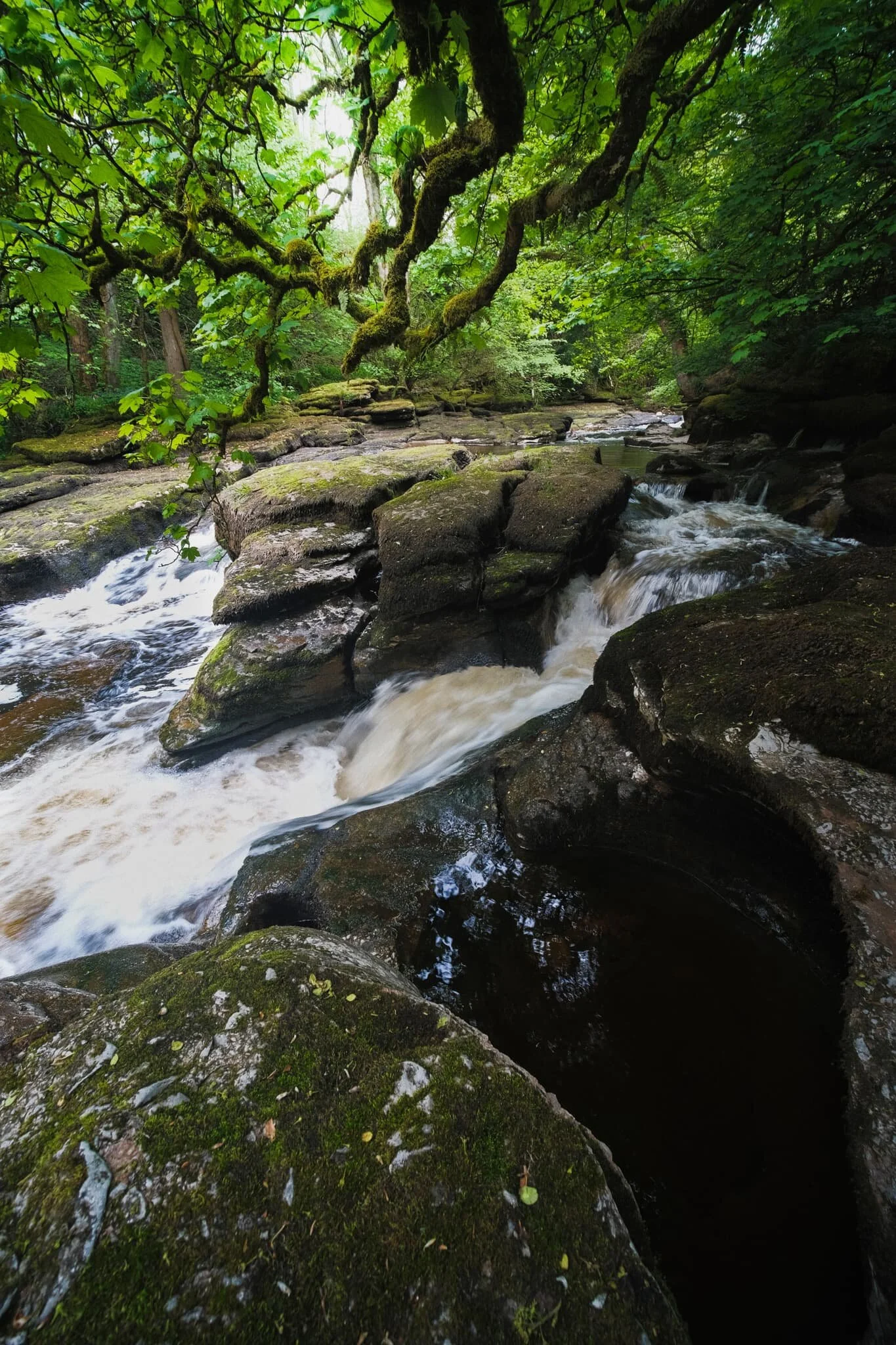 Trying to get as close to some of the bigger cascades as I could.