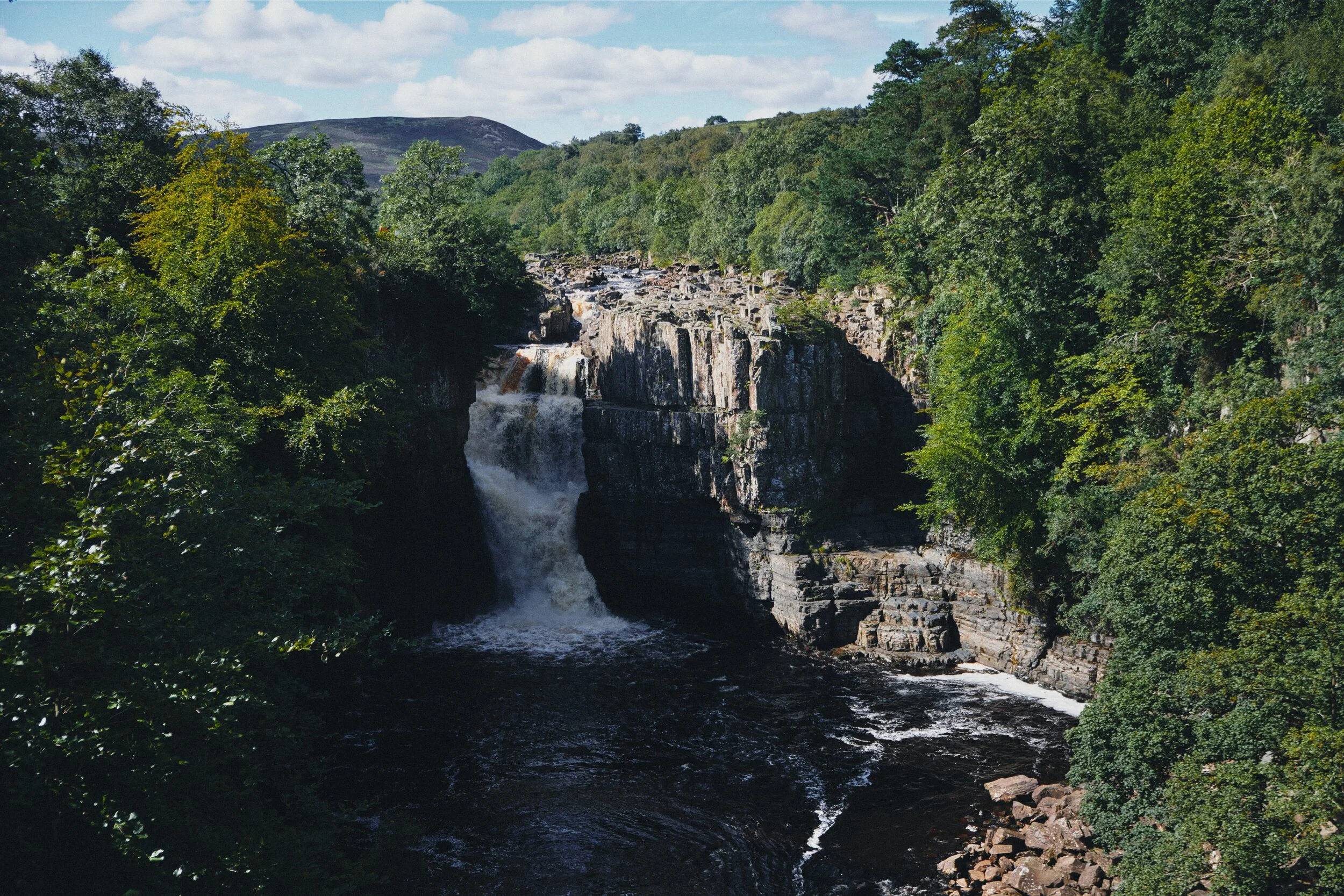  The epic High Force, and my first time photographing the waterfall from above. The falls plunge a sheer 70ft through the hard Whin Sill rock in the area. A truly awe-inspiring site. 