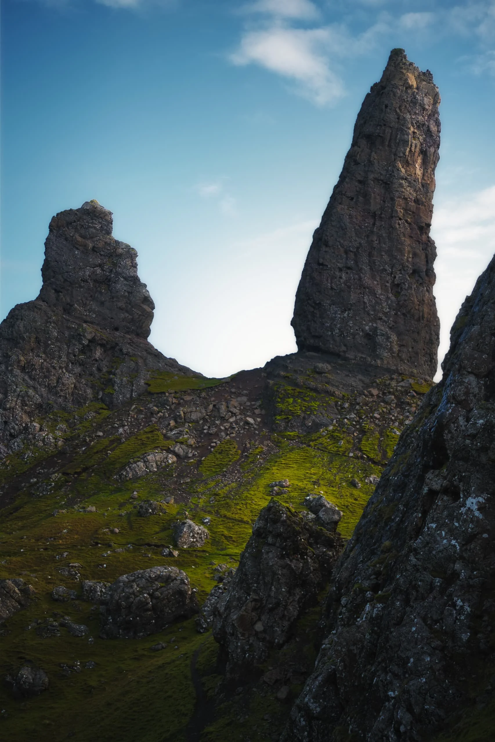 A closer view of the Old Man, shot with my Samyang 35mm. I wish there was a person standing around the base of the Old Man, to provide a sense of scale and context.