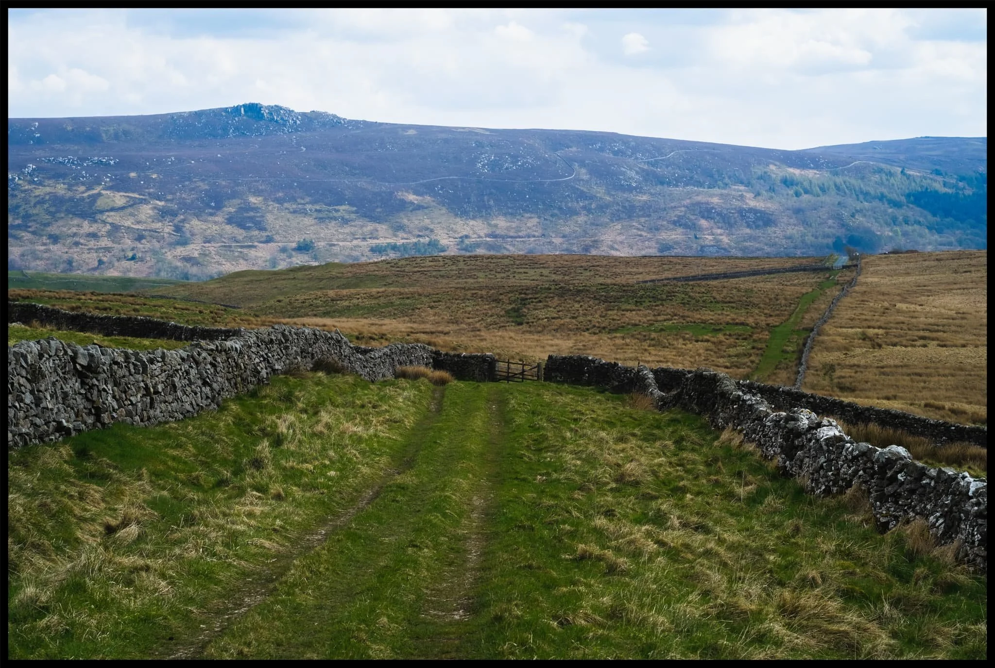  One last look back at the farm track that guided us down into Trollers Gill. 