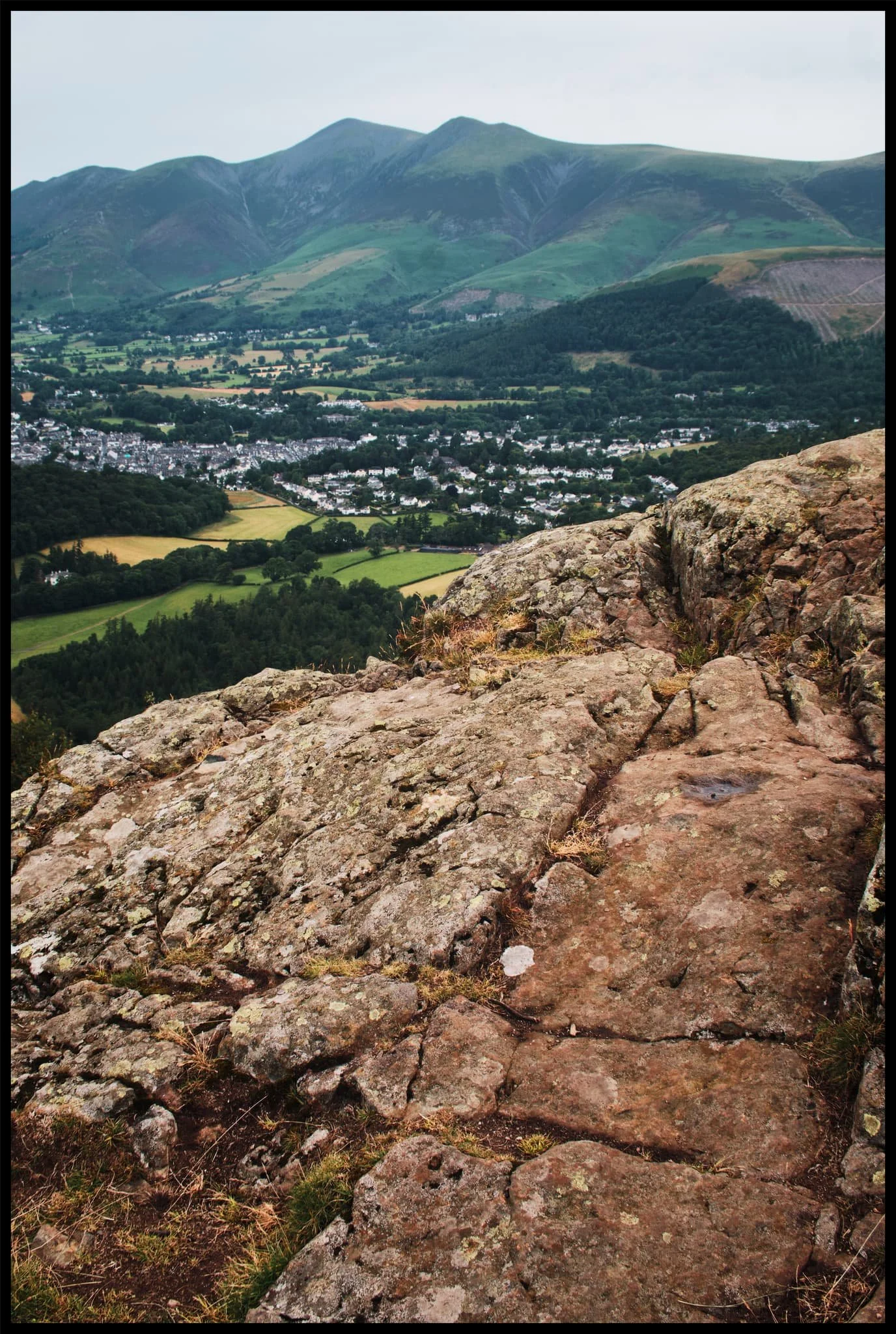  The summit of Walla Crag! Looking back north towards Skiddaw, a dominant presence on the Keswick skyline. 