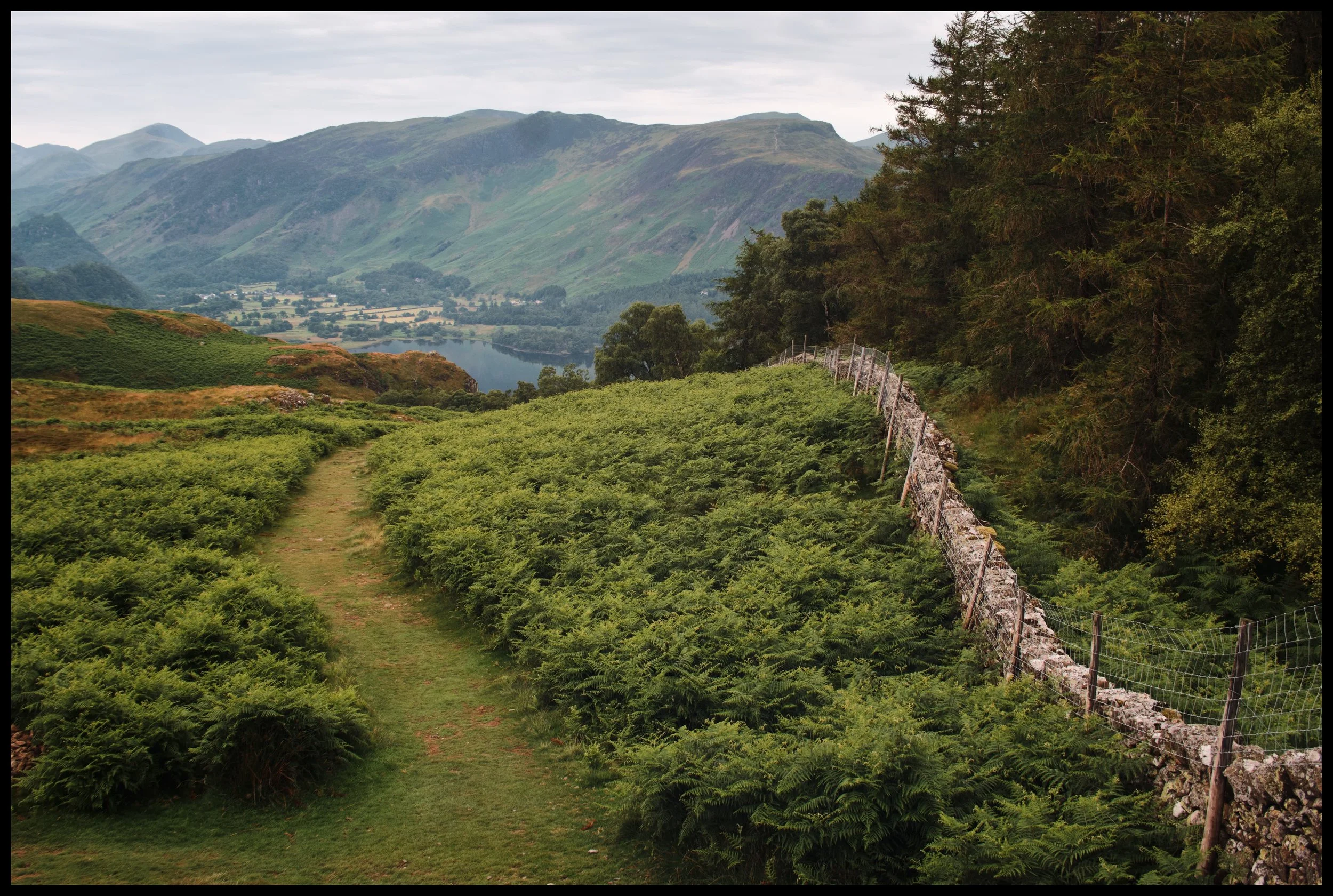  The other side of the same wall, featuring more of the Catbells ridge. 