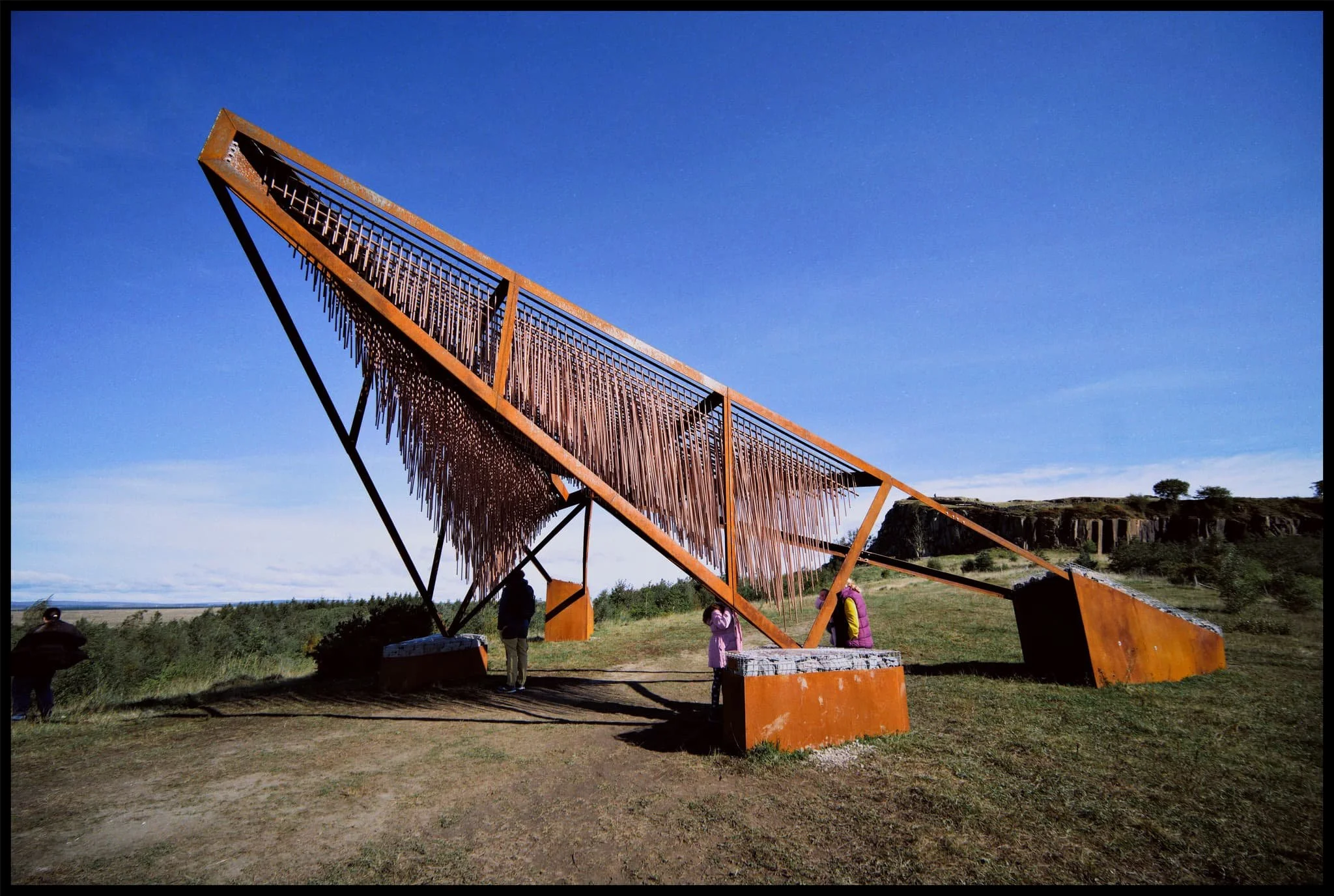  With my 9mm ultra-wide equipped I was able to capture the entire installation and use the distortion effects of an ultra-wide angle lens to emphasise the shape. 