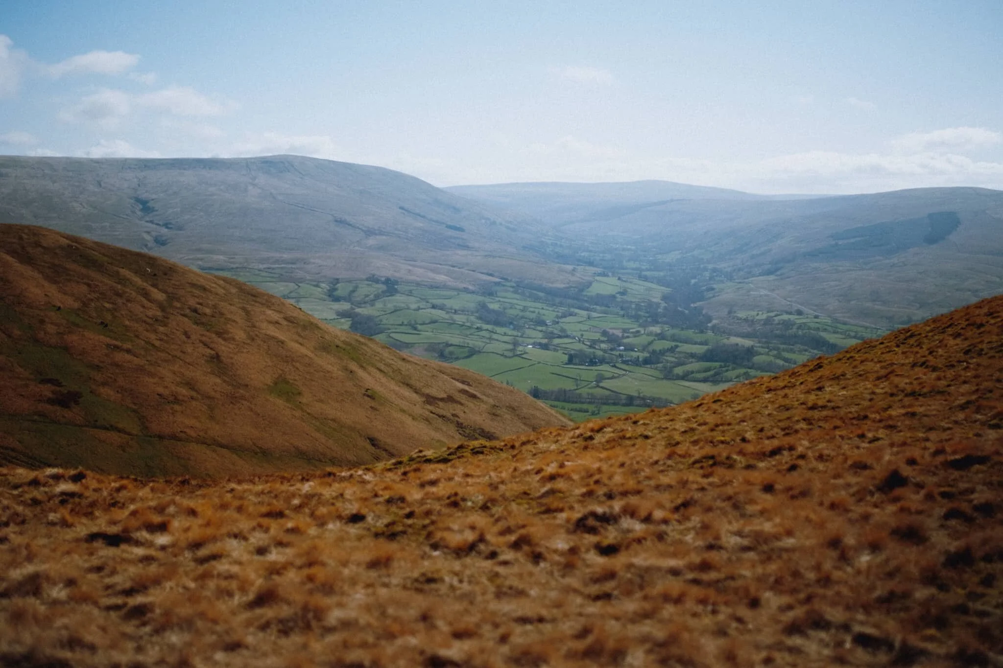 Our destination meant turning away from the Dales High Way, back to the southwest towards Winder. Along the way I keep snapping the views over to the heart of the Yorkshire Dales.