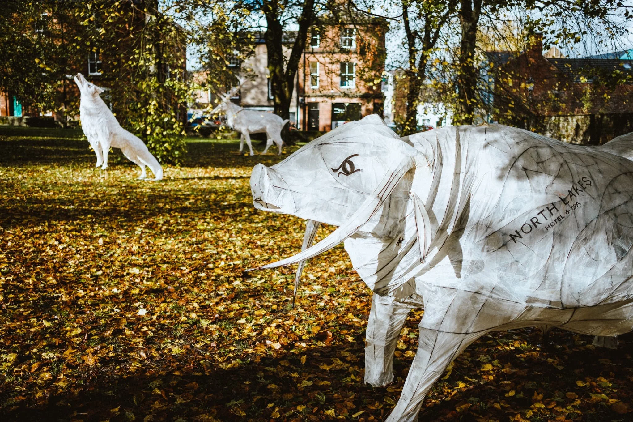  I&rsquo;m guessing each lantern was also sponsored by a local business, providing some funds for the Eden Arts group who organise the Winter Droving every year. 