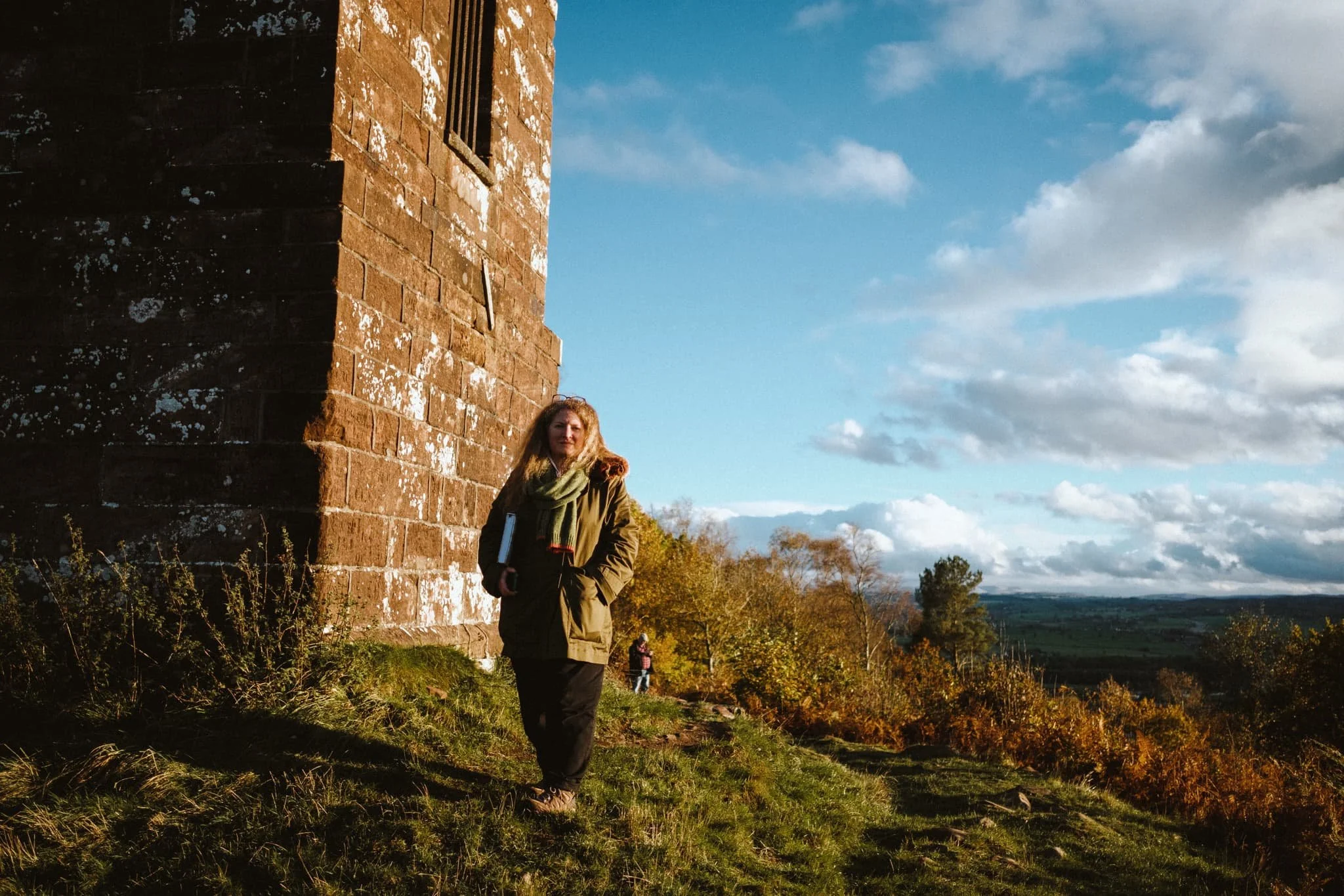  Glorious warm sunset light and incredible views across the Eden valley towards the Lakeland fells. 